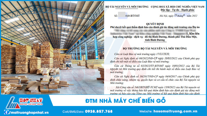 Đánh giá tác động môi trường nhà máy chế biến gỗ