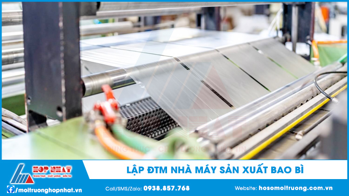 Lập ĐTM nhà máy sản xuất bao bì