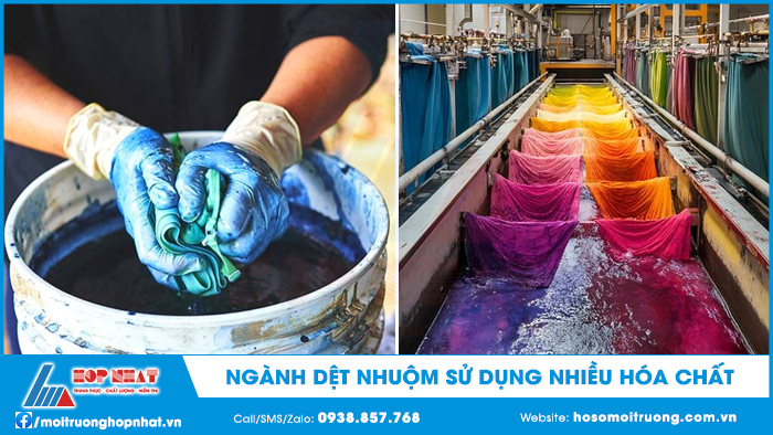Ngành dệt nhuộm sử dụng nhiều hóa chất