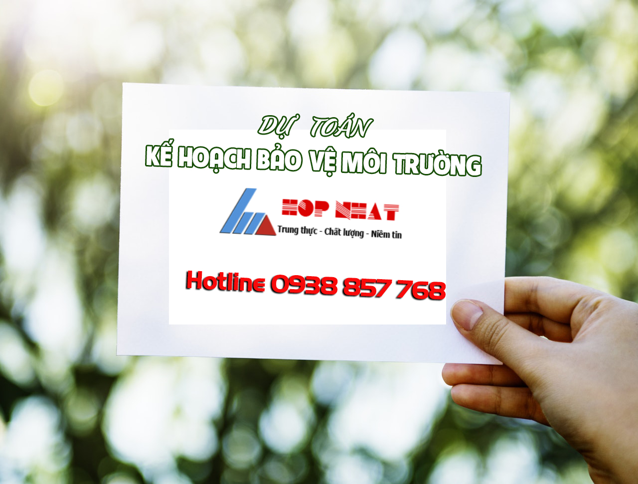 Dự toán kế hoạch bảo vệ môi trường