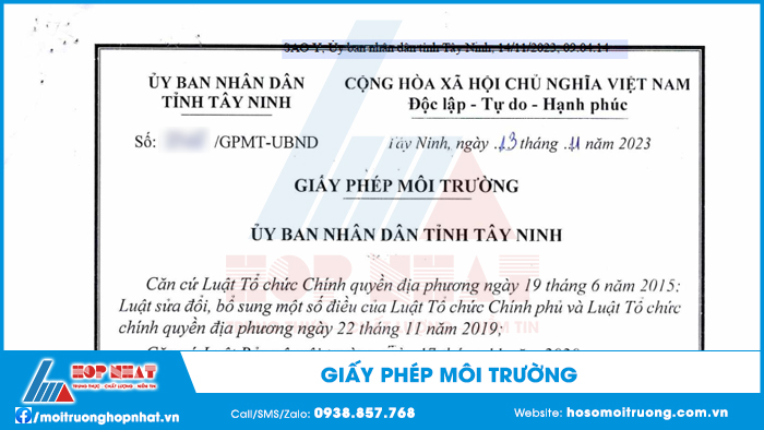 Giấy phép môi trường