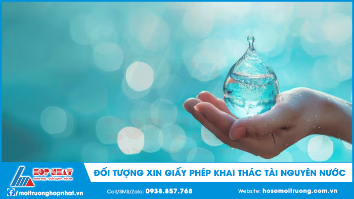 Đối tượng xin giấy phép khai thác tài nguyên nước