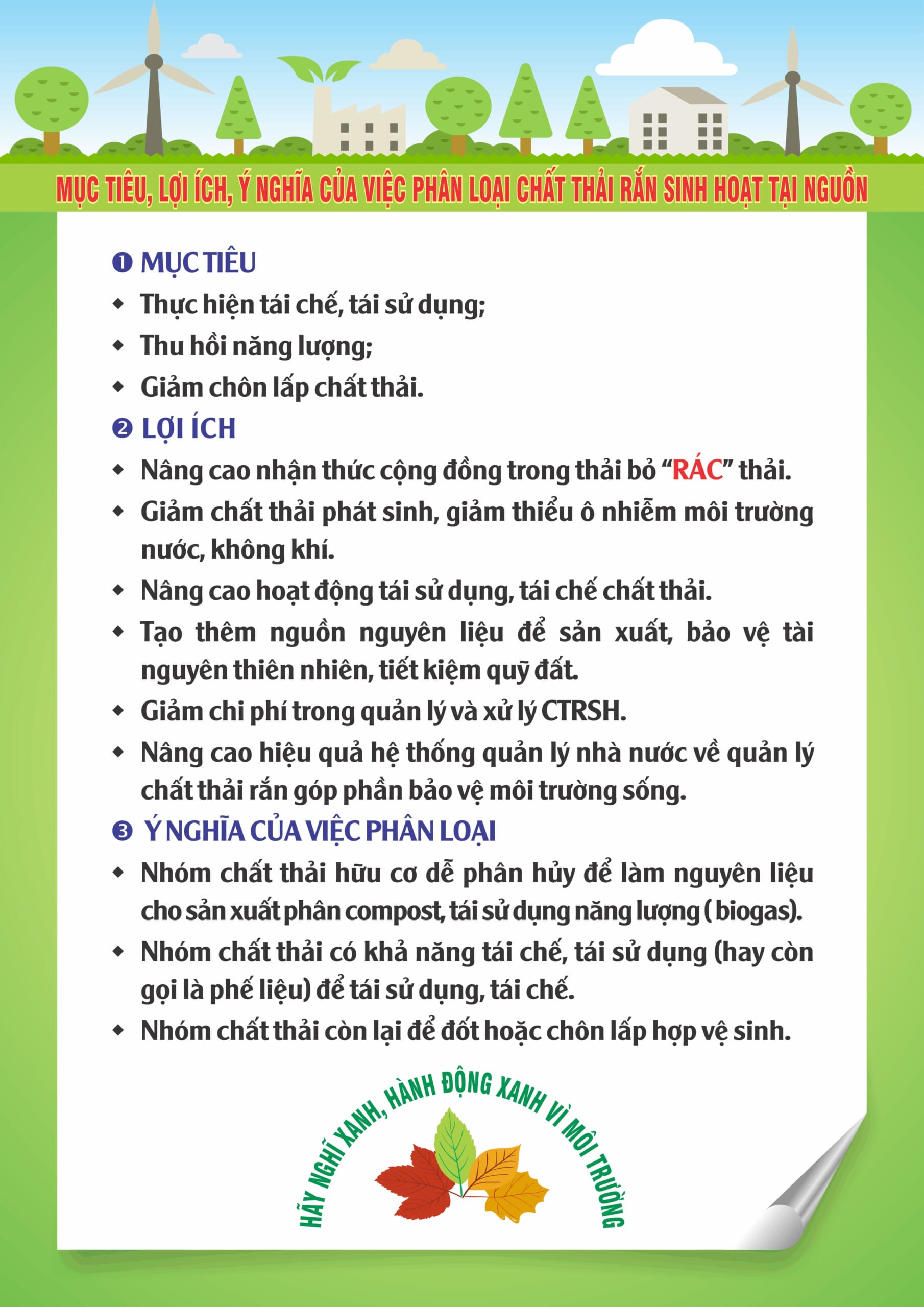 Chương trình Phân loại Chất thải rắn Sinh hoạt Tại nguồn