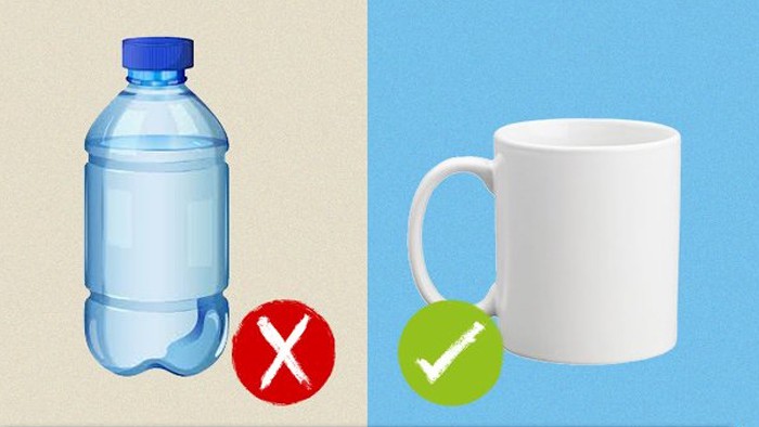 hạn chế sử dụng chai vật liệu nhựa 1 lần