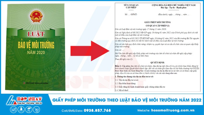 Giấy phép môi trường Theo luật Bảo vệ môi trường năm 2022