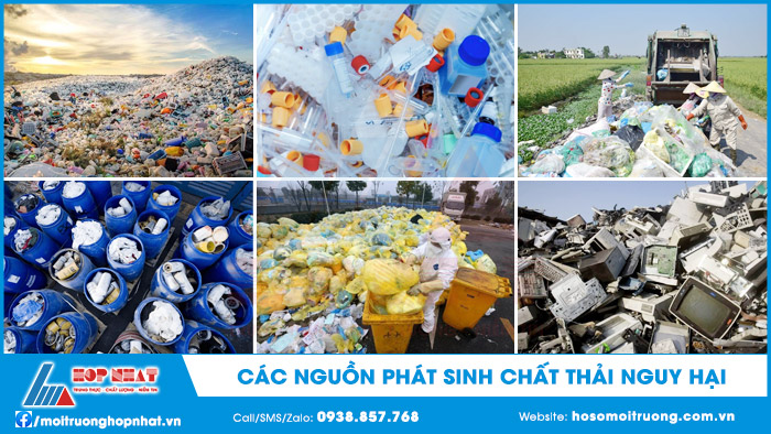 Các nguồn phát sinh chất thải nguy hại