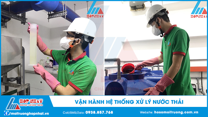 Vận hành hệ thống xử lý nước thải
