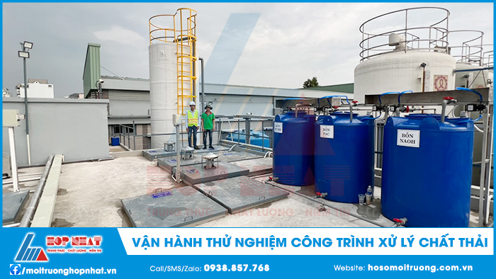 Vận hành thử nghiệm công trình xử lý chất thải