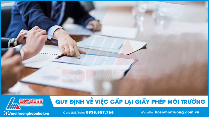 Cấp lại giấy phép môi trường