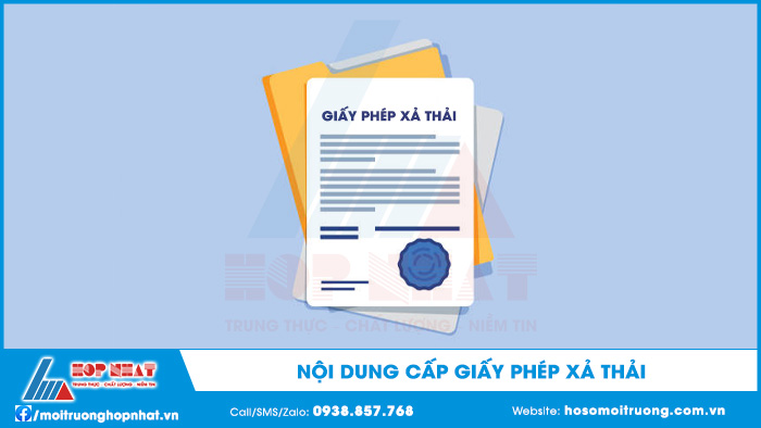 Nội dung giấy phép xả thải