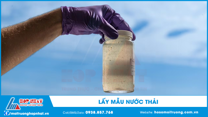 Lấy mẫu nước thải