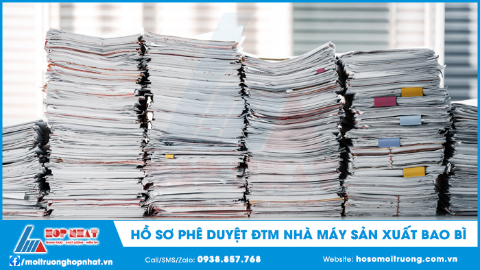 Hồ sơ phê duyệt ĐTM nhà máy sản xuất bao bì