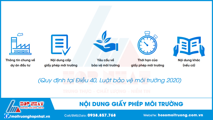 Nội dung giấy phép môi trường
