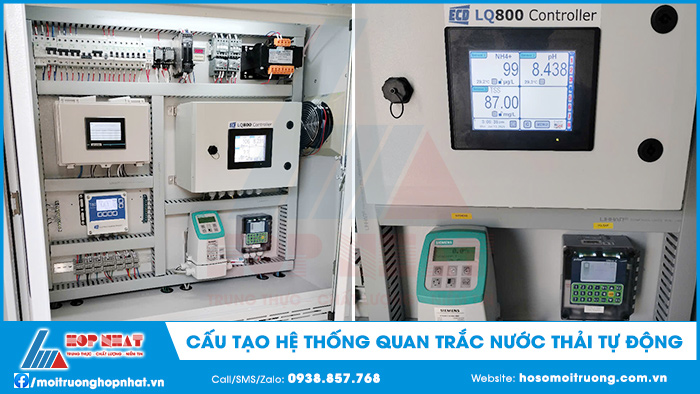 Cấu tạo hệ thống quan trắc nước thải tự động