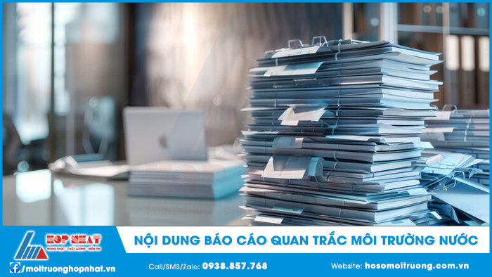Nội dung báo cáo quan trắc môi trường nước