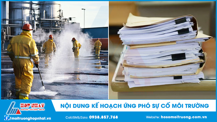 Nội dung kế hoạch ứng phó sự cố môi trường