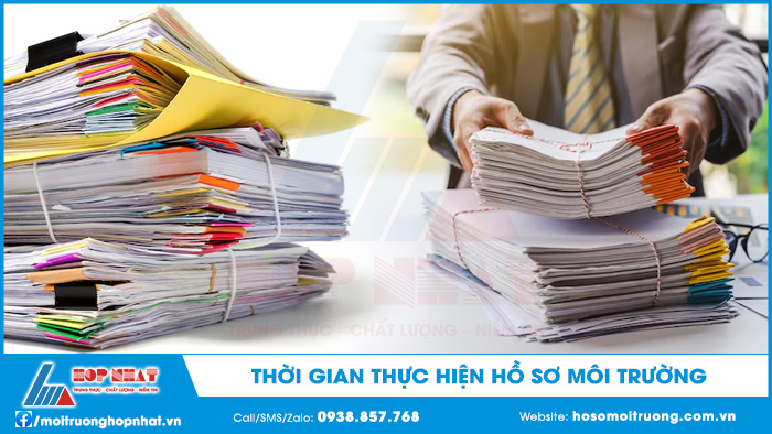 Thời gian thực hiện hồ sơ môi trường