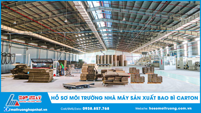 Hồ sơ môi trường nhà máy sản xuất bao bì carton