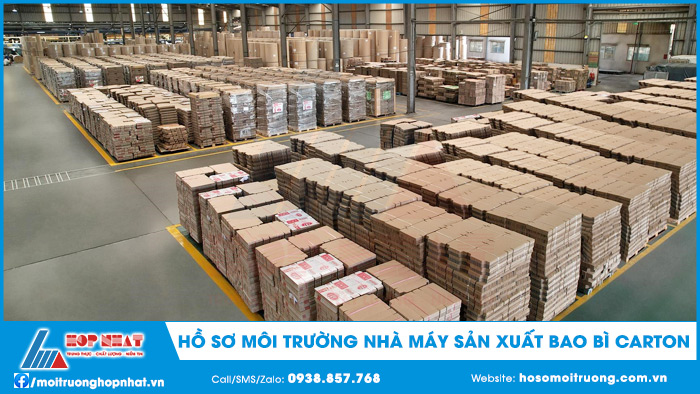 Hồ sơ môi trường nhà máy sản xuất bao bì carton
