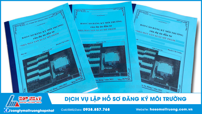 Dịch vụ lập hồ sơ đăng ký môi trường theo quy định