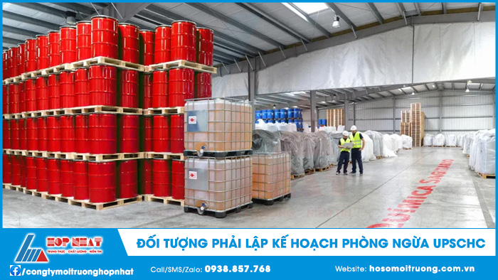 Đối tượng phải lập kế hoạch phòng ngừa, ứng phó sự cố hóa chất