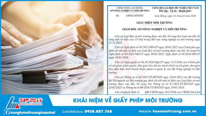 Khái niệm về Giấy phép môi trường