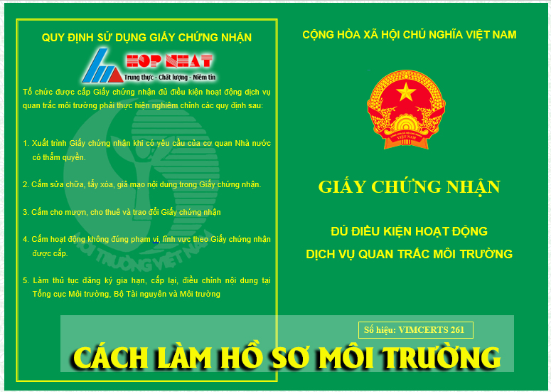 Cách làm hồ sơ môi trường