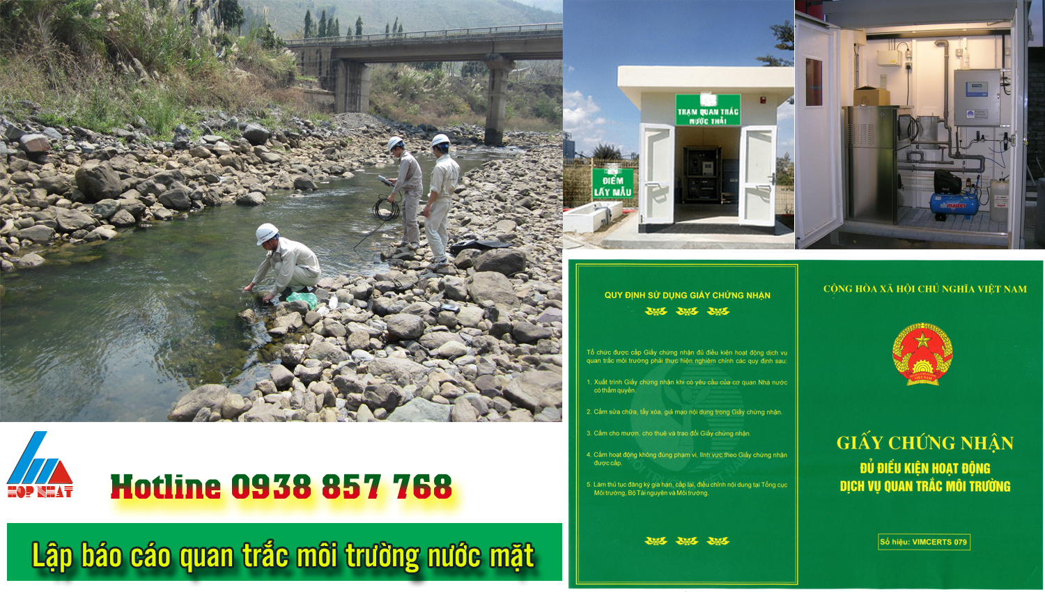 Lập báo cáo quan trắc môi trường nước mặt